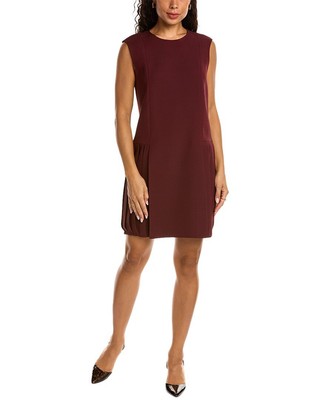 

Lafayette 148 New York Farrow Женское платье-туника из шерсти и шелка, Красный