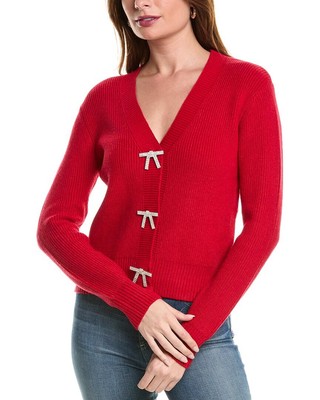 Rain + Rose Cardigan Womens Red M