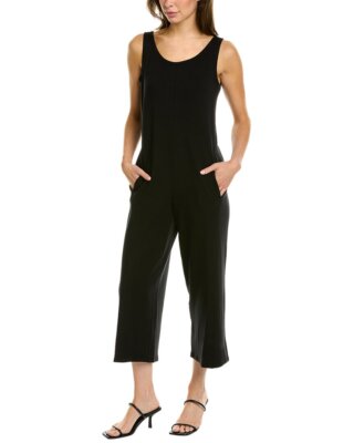 

Женский укороченный комбинезон Eileen Fisher Petite с овальным вырезом, Черный