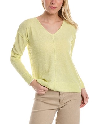 

Женский свитер Raffi с заниженной линией плеч и V-образным вырезом, желтый размер