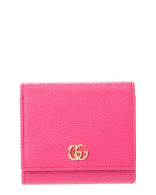 Кожаный кошелек для монет Gucci Gg Marmont Женский розовый