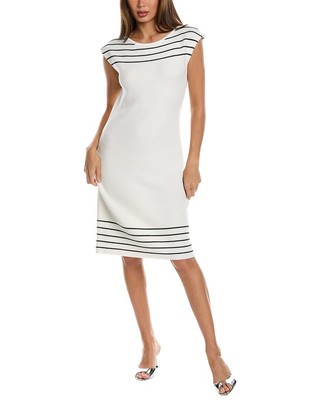 Женское трикотажное платье в полоску St. John