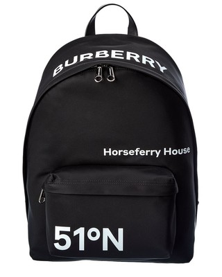 

Мужской нейлоновый рюкзак Burberry Horseferry с принтом черный, NA
