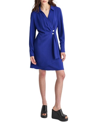 Женское мини-платье с боковыми рюшами Dkny 4