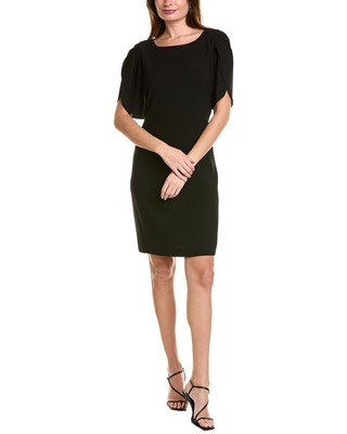 Elie Tahari Tulip Sleeve Shift Dress Womens Black 4