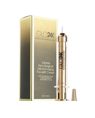 Glo24k Экспресс-крем для нехирургической омолаживающей подтяжки лица для женщин