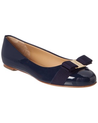

Женские лакированные балетки Ferragamo Varina, Синий, NA