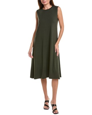 Женское миди-платье Eileen Fisher зеленого цвета M
