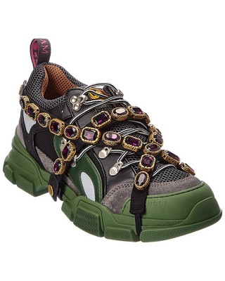 

Мужские кроссовки Gucci Flashtrek Leather - Mesh Grey, NA
