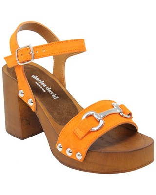 

Женские замшевые сандалии Charles David, Оранжевый, NA