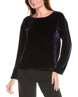 Женский бархатный топ с балетным вырезом Eileen Fisher