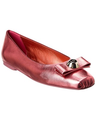 

Женские кожаные балетки Ferragamo Pina, Розовый, NA