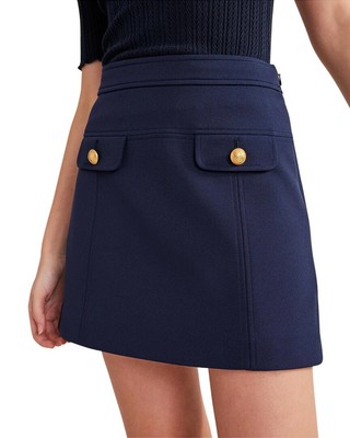 

Женская мини-юбка трапециевидного силуэта Boden, Navy