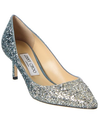 

Женские туфли-лодочки с блестками Jimmy Choo Romy 60, Серебряный, NA