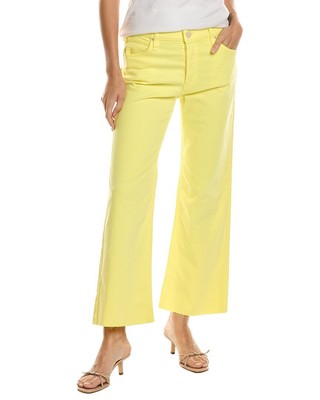 Джинсы Hudson Jeans Rosie Limelight с высокой посадкой и широкими штанинами Женские желтые 23