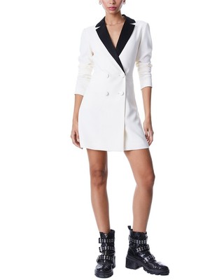 

Платье-смокинг Alice + Olivia Kyrie женское, Ecru/black