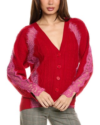 Легкий шерстяной кардиган Stella Mccartney Женский красный 36