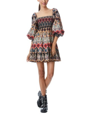 

Alice + Olivia Julissa Мини-платье с завышенной талией, женское, Hnow and forever tangerine