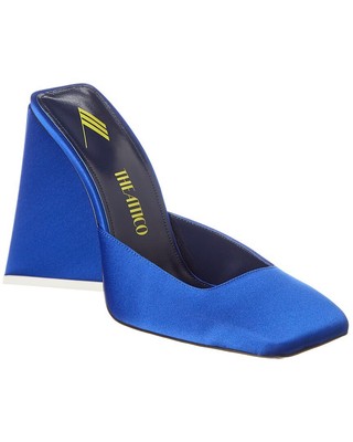 

Женские атласные туфли Attico Devon, синие 36,5, Синий, NA