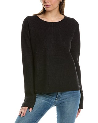 Женский пуловер из кашемировой смеси Alashan Cashmere с косичками и двусторонним рисунком S