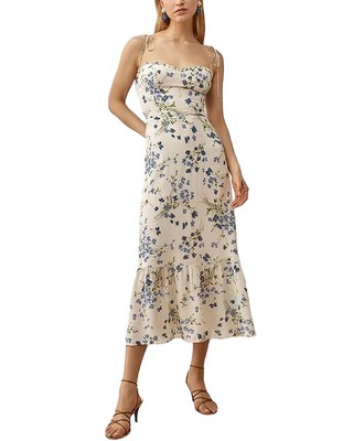 

Платье макси Adele Berto женское, White - multicolor print