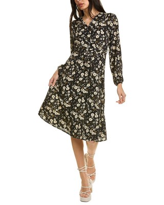 

Женское мини-платье Avantlook Surplice, Черный