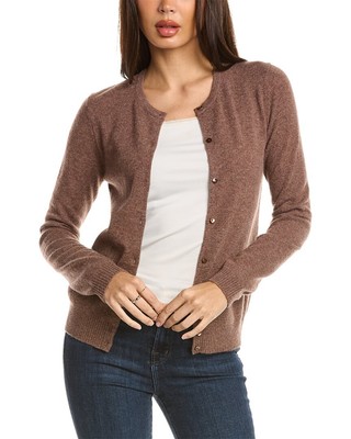 

Женский кашемировый кардиган на пуговицах Incashmere, Коричневый