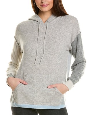 Коллаборация Kayla Colorblocked Кашемировая толстовка с капюшоном женская серая Xs