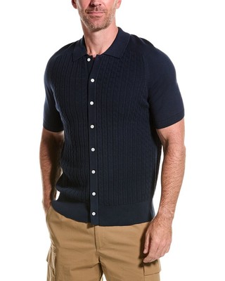 Рубашка-свитер Brooks Brothers Cable мужская синяя M