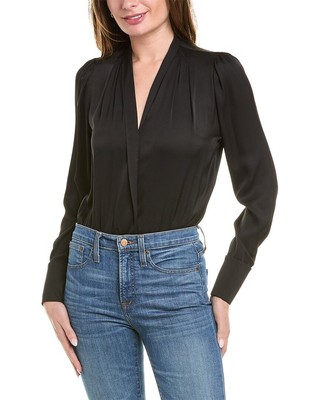 Женское боди Ungaro Delilah из смесового шелка, черный Xxl