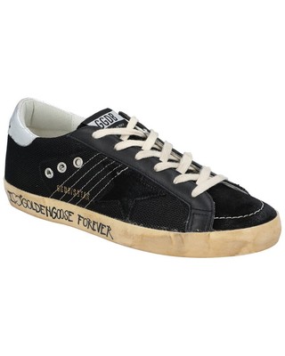 

Женские кожаные кроссовки Golden Goose Superstar, Black/silver, NA