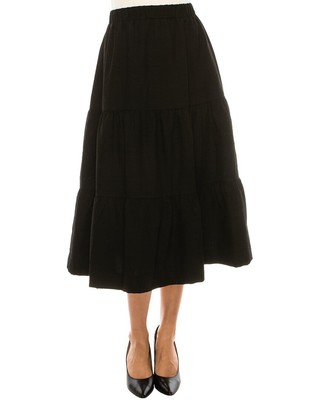 

Женская многоярусная юбка миди Chee-Cho, размер, Черный