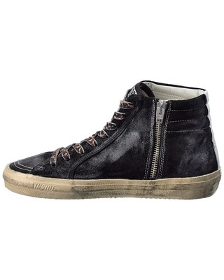 Pre-owned Golden Goose Slide Suede Sneaker Women's In Black
