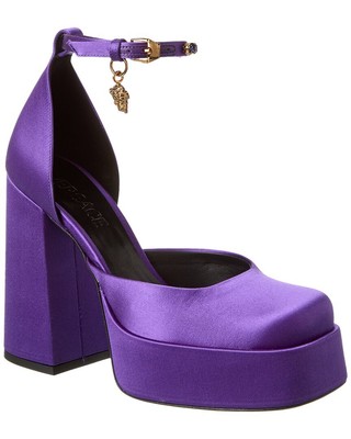 

Женские шелковые туфли на платформе Versace Aevitas, Фиолетовый, NA
