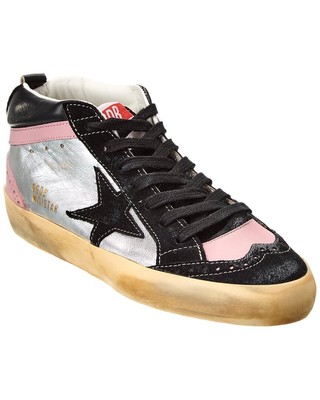 

Женские кожаные кроссовки Golden Goose Mid Star серебряные, Серебряный, NA