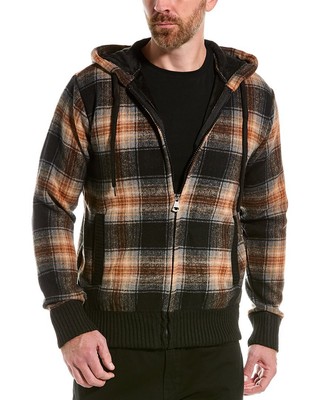 

Point Zero фланелевая куртка мужская коричневая с капюшоном, Коричневый