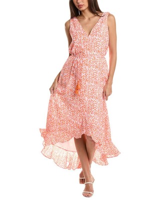 Tommy Bahama Очаровательное макси-платье с гепардом Женское коричневое M