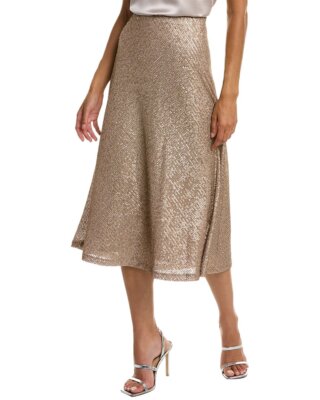 

Женская юбка с пайетками Anne Klein, Коричневый