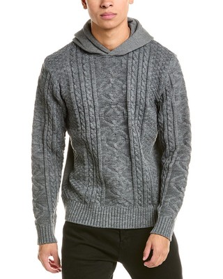 Толстовка с капюшоном из кабельной вязки American Stitch Мужская серая Xxl