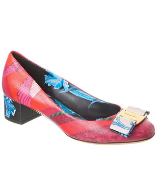 

Женские кожаные туфли Ferragamo Vara, Красный, NA