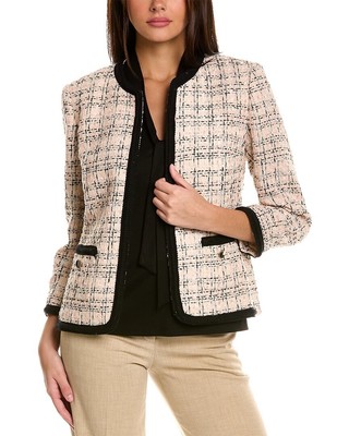 

Женский твидовый кардиган Anne Klein, Розовый