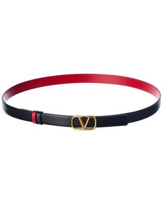 

Женский двусторонний кожаный ремень Valentino Vlogo шириной 20 мм, Sm