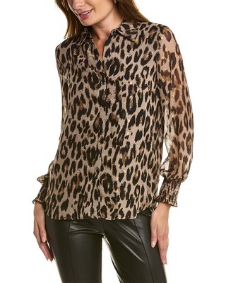 Женская блузка с присборенными манжетами T Tahari