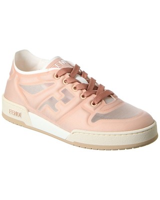 

Женские кроссовки Fendi Match из замши и сетки, розовые, Розовый, NA