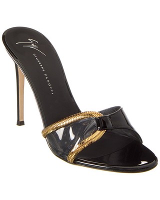 

Женские лакированные и виниловые сандалии Giuseppe Zanotti Basic 150, черные, Черный, NA