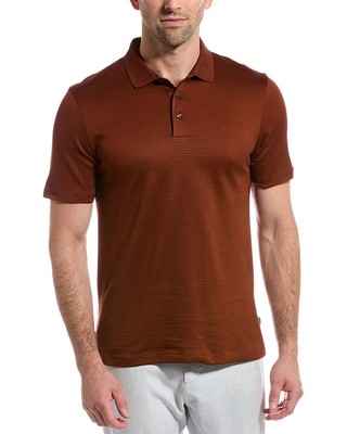 

Рубашка поло мужская коричневая Boss Hugo Boss Slim Fit, Коричневый, NA