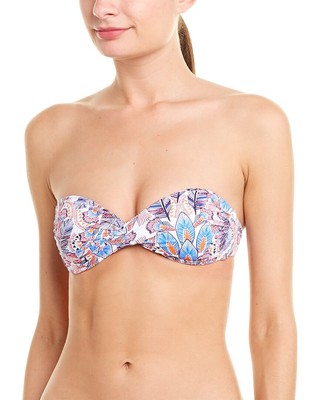 

Melissa Odabash Martinique Bandeau Верх бикини женский, Feathers