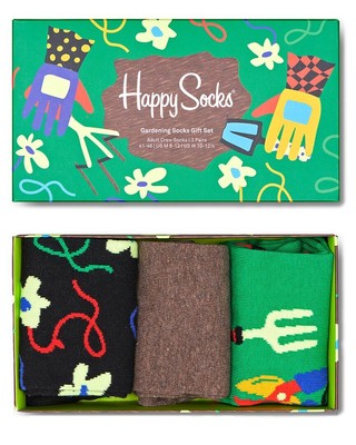 Подарочный набор Happy Socks Garden, 3 шт., мужские, 41–46