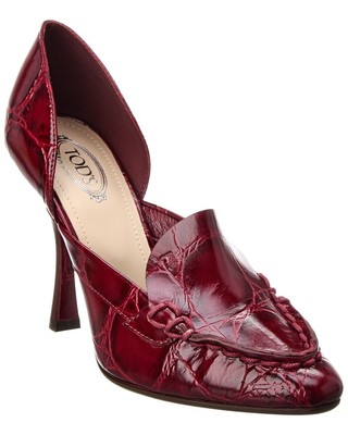 Tod's Embossed Leather Pump Women's