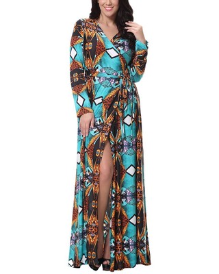 

Модное платье Monica женское, Turquoise - multicolor print